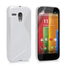 Caseflex Motorola Moto G Silicone Gel S-Line Case - White