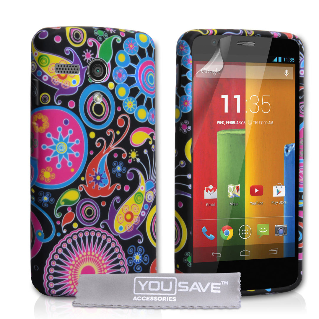 YouSave Accessories Motorola Moto G Jellyfish Silicone Gel Case