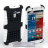 Yousave Accessories Motorola Moto X Stand Combo Case - White