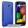 Caseflex Motorola Moto E Silicone Gel S-Line Case - Blue