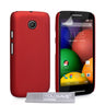 Yousave Accessories Motorola Moto E Hard Hybrid Case - Red