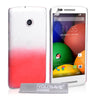 Yousave Accessories Motorola Moto E Raindrop Hard Case - Red-Clear