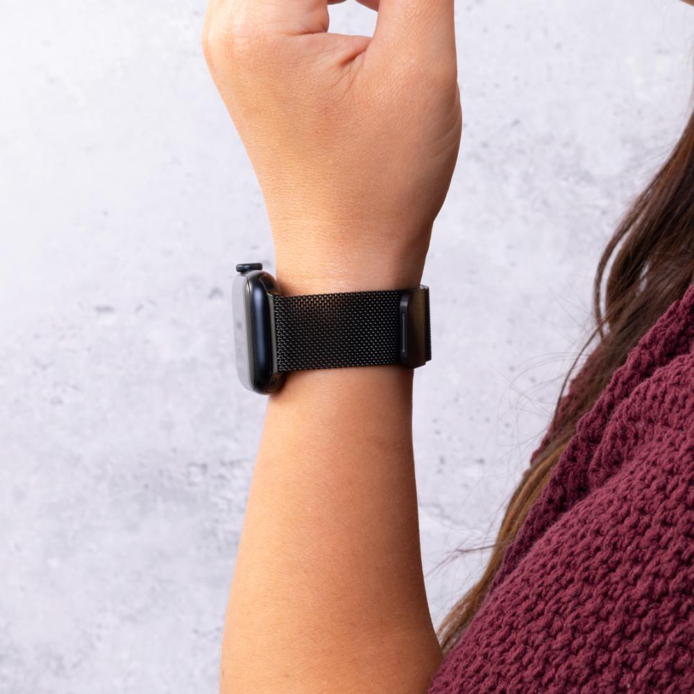 Milanese Loop Stainless Steel Adjustable Metal Strap for Apple Watch