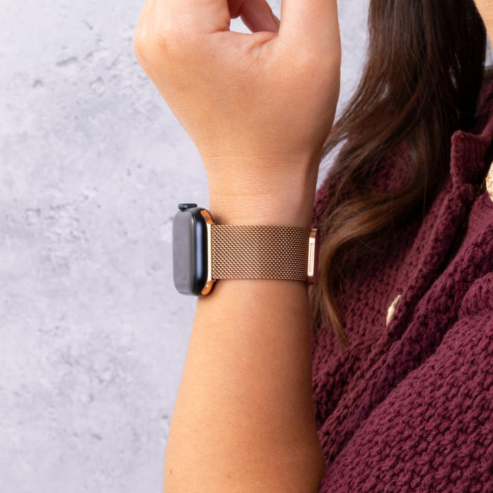 Milanese Loop Stainless Steel Adjustable Metal Strap for Apple Watch