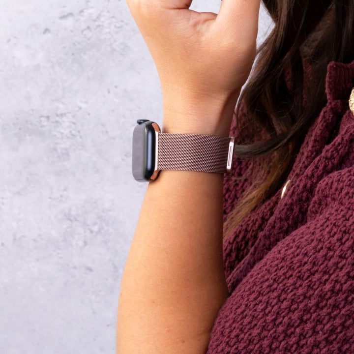 Milanese Loop Stainless Steel Adjustable Metal Strap for Apple Watch