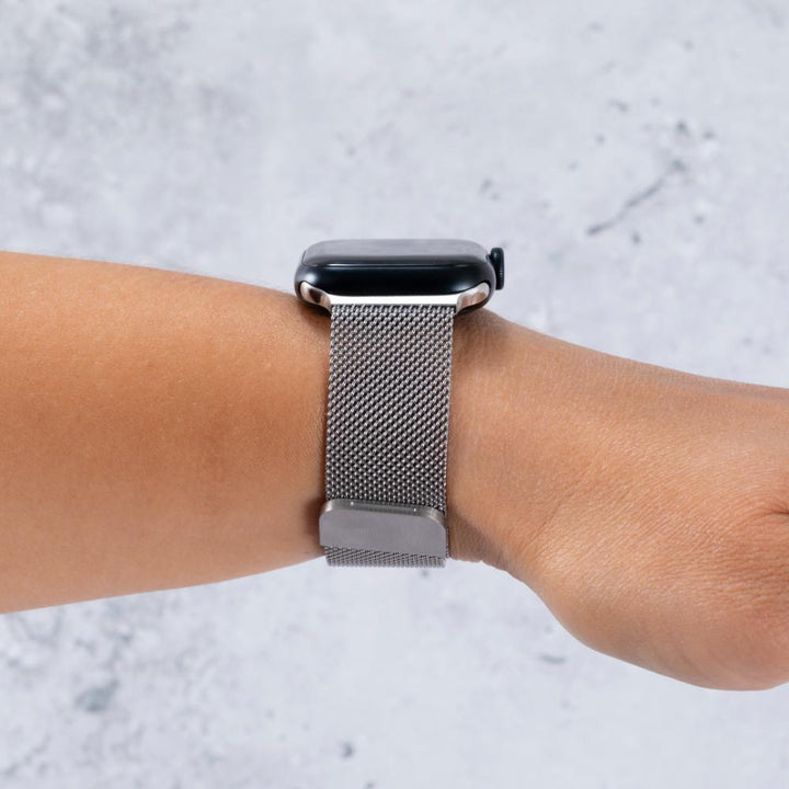Milanese Loop Stainless Steel Adjustable Metal Strap for Apple Watch