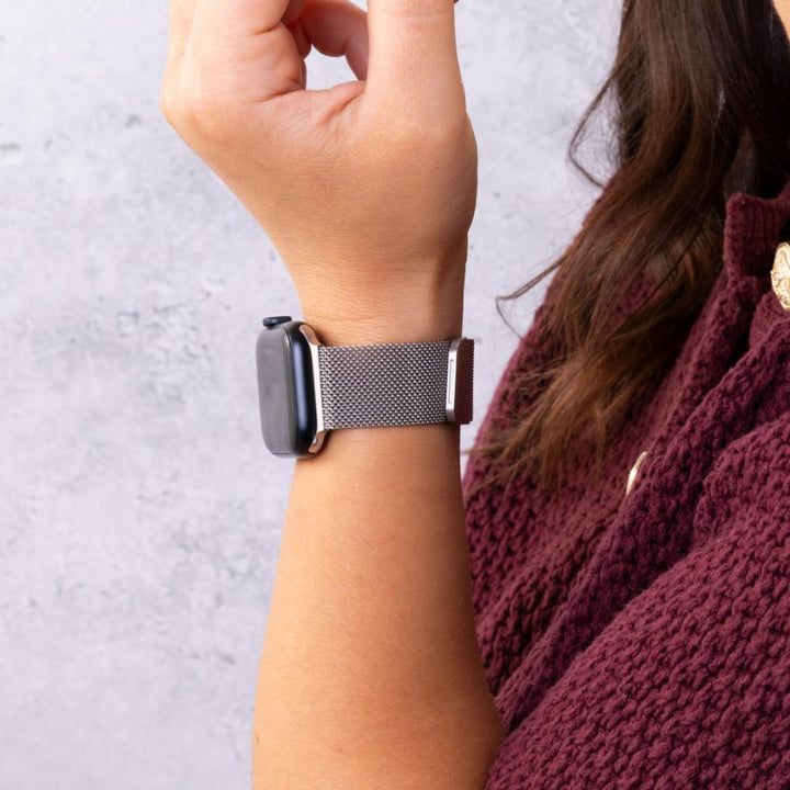 Milanese Loop Stainless Steel Adjustable Metal Strap for Apple Watch