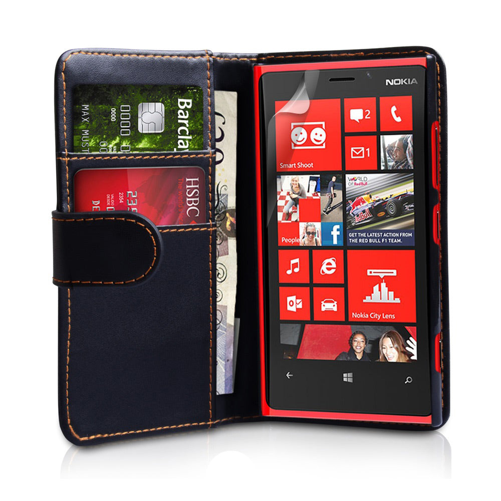 YouSave Accessories Nokia Lumia 920 Leather Effect Wallet Case - Black