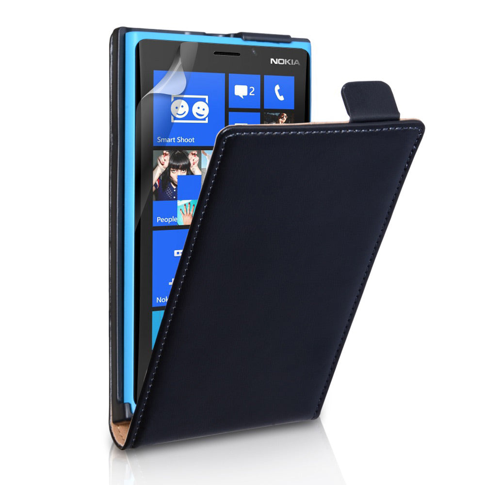 YouSave Accessories Nokia Lumia 920 Leather Effect Flip Case - Black