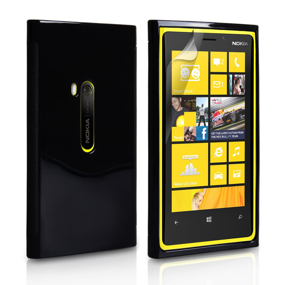 YouSave Accessories Nokia Lumia 920 Glossy Gel Case - Black
