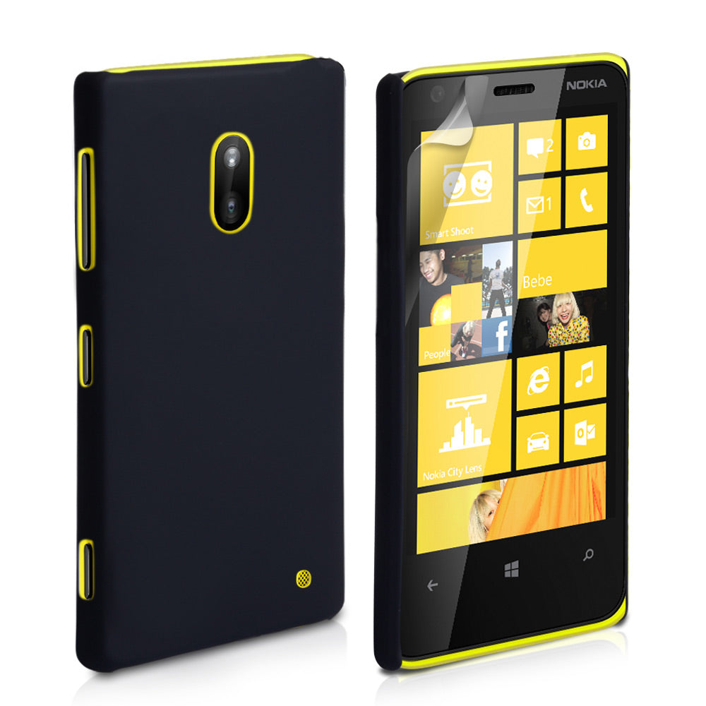 YouSave Accessories Nokia Lumia 620 Hard Hybrid Case - Black