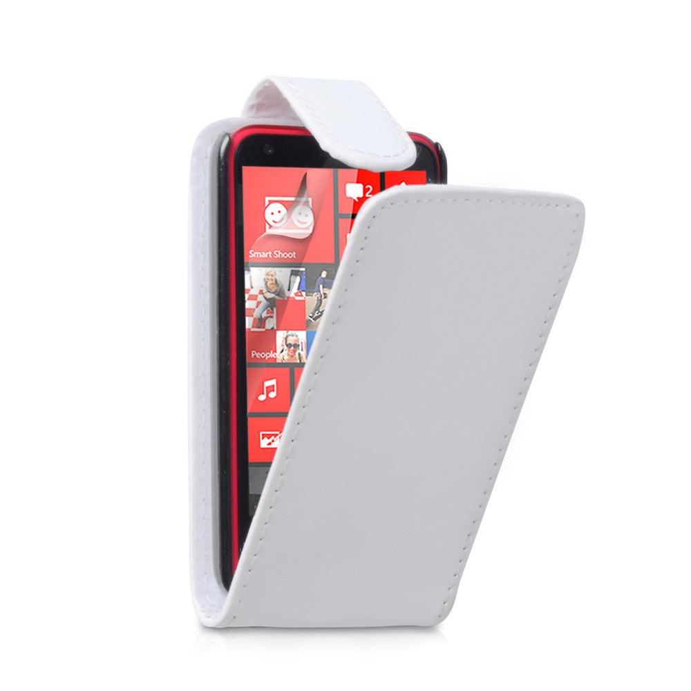 YouSave Accessories Nokia Lumia 620 Leather Effect Flip Case - White