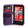 Yousave Accessories Nokia Lumia 620 Leather-Effect Wallet Case - Purple