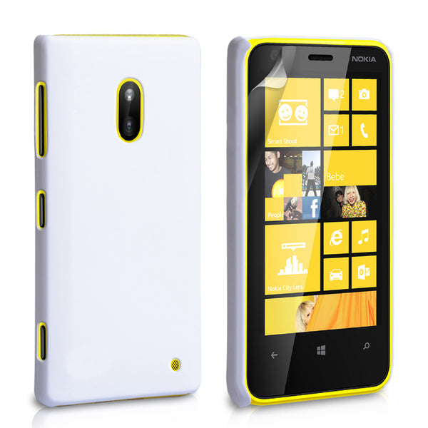 YouSave Accessories Nokia Lumia 620 Hard Hybrid Case - White