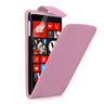 Nokia Lumia 720 Leather-Effect Flip Case - Baby Pink