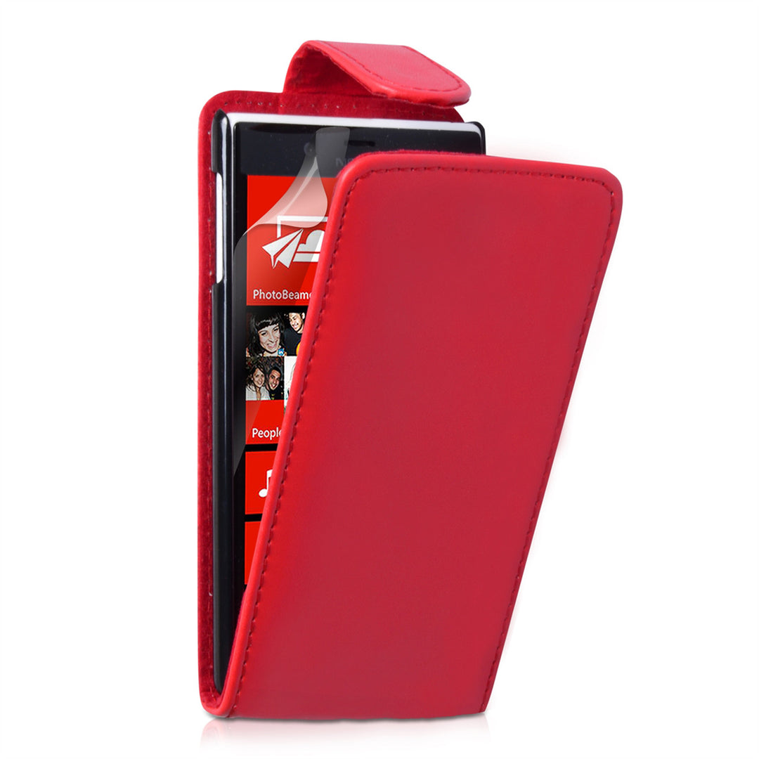 YouSave Accessories Nokia Lumia 720 Red Leather Effect Flip Case