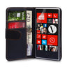 Yousave Accessories Nokia Lumia 720 Leather-Effect Wallet Case - Black