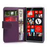 Nokia Lumia 720 Leather-Effect Wallet Case - Purple