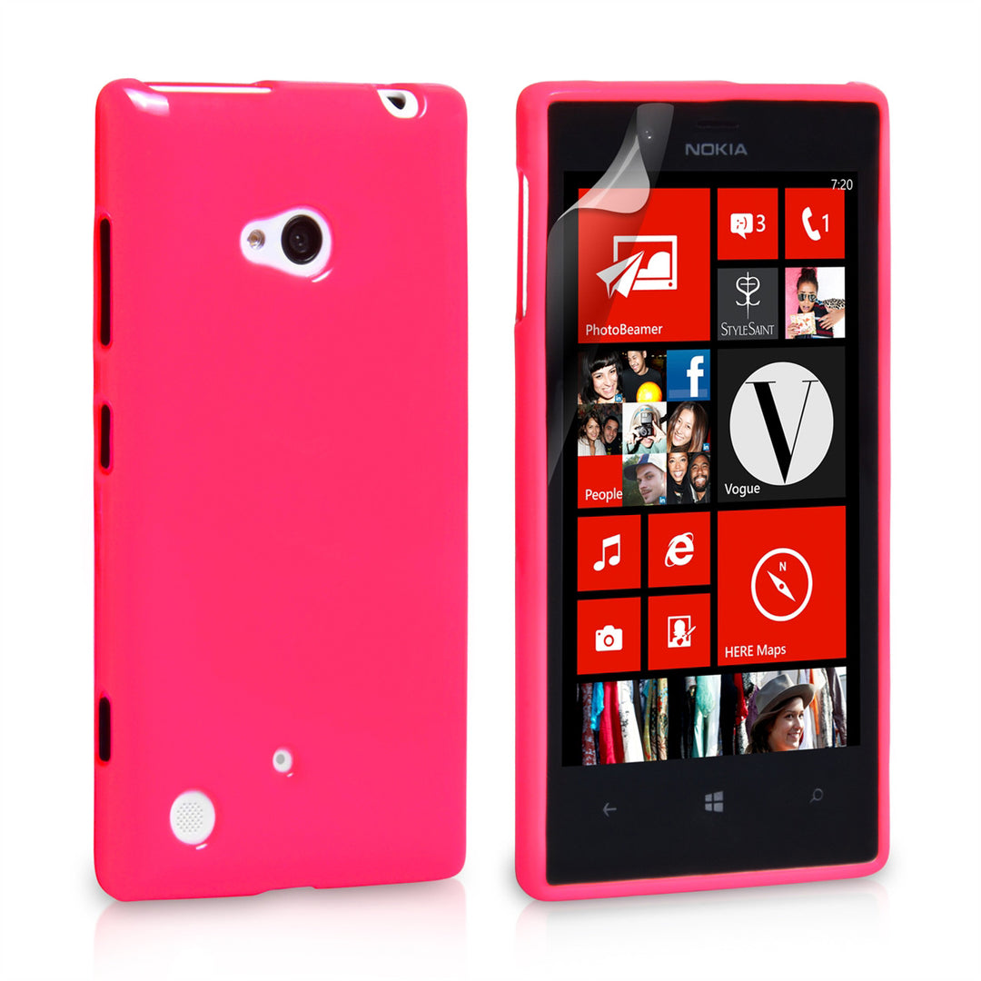 YouSave Accessories Nokia Lumia 720 Gel Case - Hot Pink