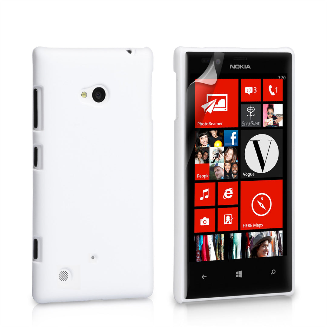 YouSave Accessories Nokia Lumia 720 Hard Hybrid Case - White