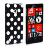 Yousave Accessories Nokia Lumia 720 Polka Dot Hard Case - Black