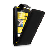 YouSave Accessories Nokia Lumia 520 Black Leather Effect Flip Case