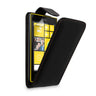 Yousave Accessories Nokia Lumia 520 Leather-Effect Flip Case - Black
