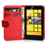 Yousave Accessories Nokia Lumia 820 Leather-Effect Wallet Case - Red