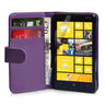 Yousave Accessories Nokia Lumia 820 Leather-Effect Wallet Case - Purple