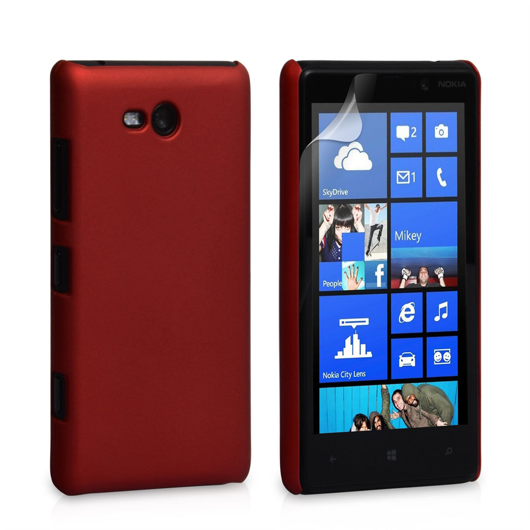YouSave Accessories Nokia Lumia 820 Hybrid Hard Case - Red