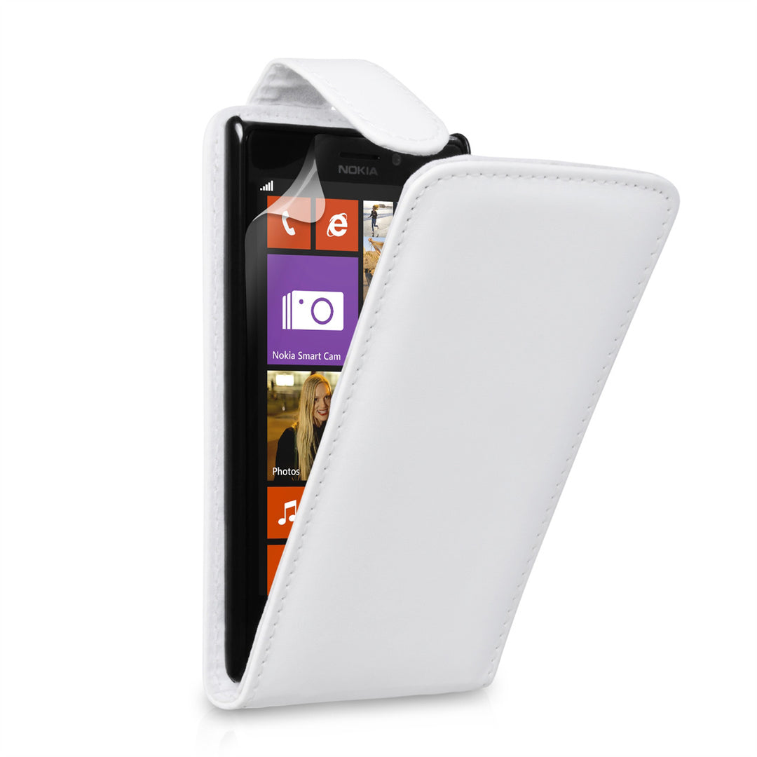 YouSave Accessories Nokia Lumia 925 Leather Effect Flip Case - White