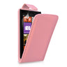 Yousave Accessories Nokia Lumia 925 Leather-Effect Flip Case - Pink