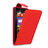 Yousave Accessories Nokia Lumia 925 Leather-Effect Flip Case - Red
