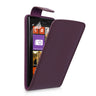 Yousave Accessories Nokia Lumia 925 Leather Effect Flip Case - Purple