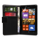 YouSave Nokia Lumia 925 Leather Effect  Wallet Case - Black 