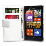 YouSave Accessories Nokia Lumia 925 Leather Effect Wallet Case - White