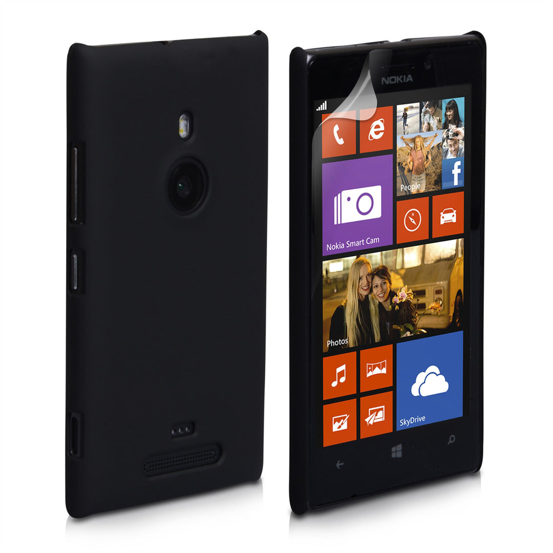 YouSave Accessories Nokia Lumia 925 Hard Hybrid Case - Black 