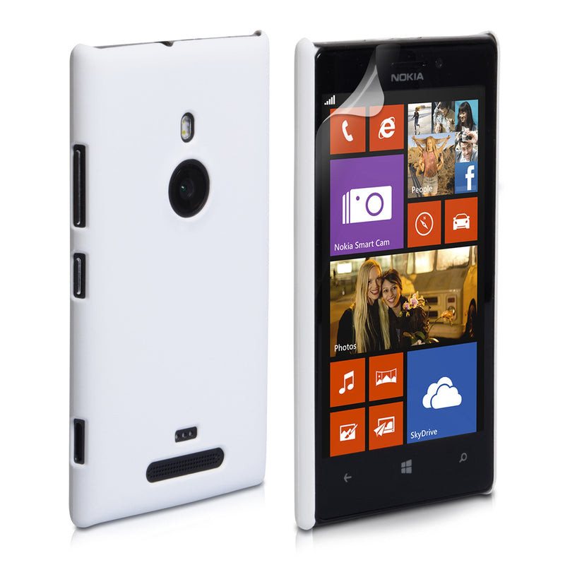 YouSave Accessories Nokia Lumia 925 Hard Hybrid Case - White 
