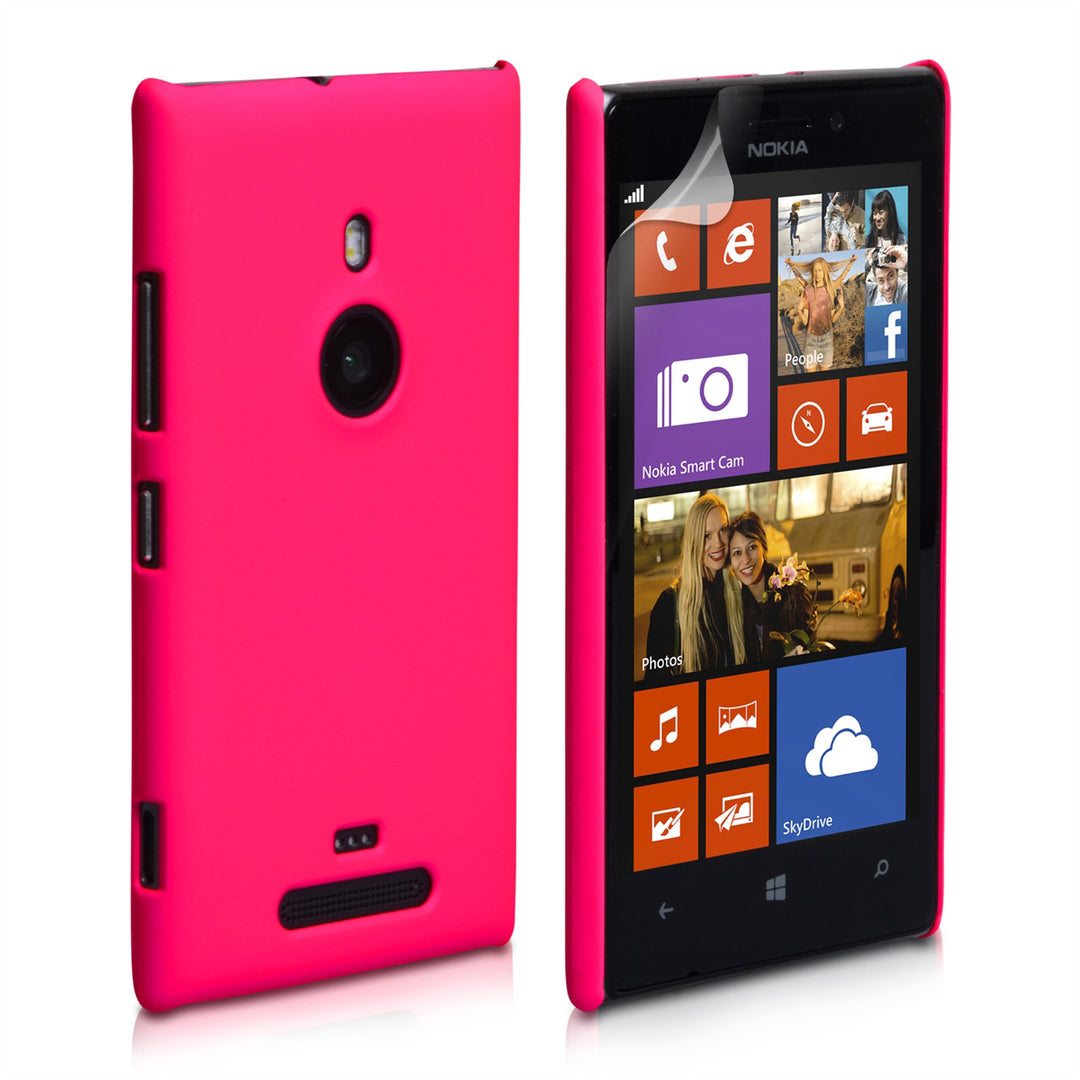 YouSave Accessories Nokia Lumia 925 Hard Hybrid Case - Hot Pink