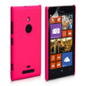 Yousave Accessories Nokia Lumia 925 Hard Hybrid Case - Hot Pink