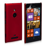 Yousave Accessories Nokia Lumia 925 Hard Hybrid Case - Red