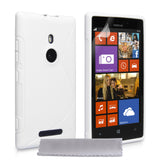 Caseflex Nokia Lumia 925 S-Line Gel Case - White