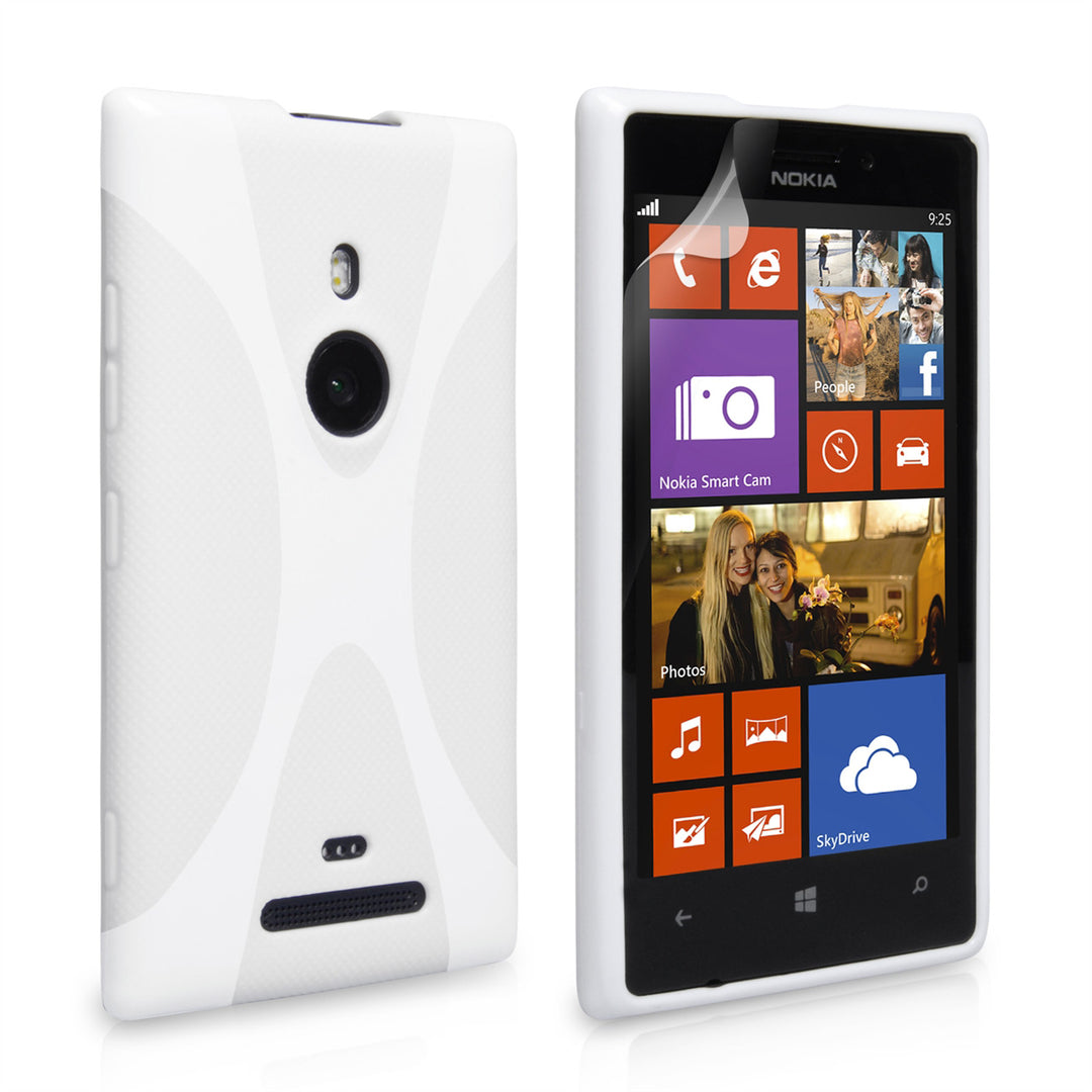 YouSave Accessories Nokia Lumia 925 X-Line Gel Case - White