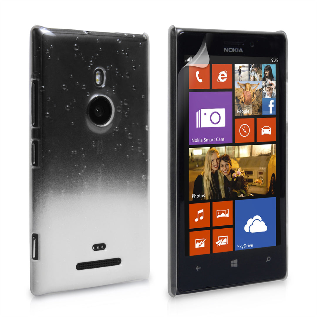 YouSave Accessories Nokia Lumia 925 Raindrop Hard Case - White