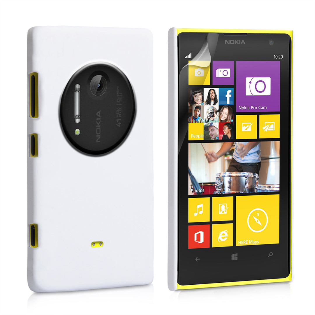 YouSave Accessories Nokia Lumia 1020 Hard Hybrid Case - White