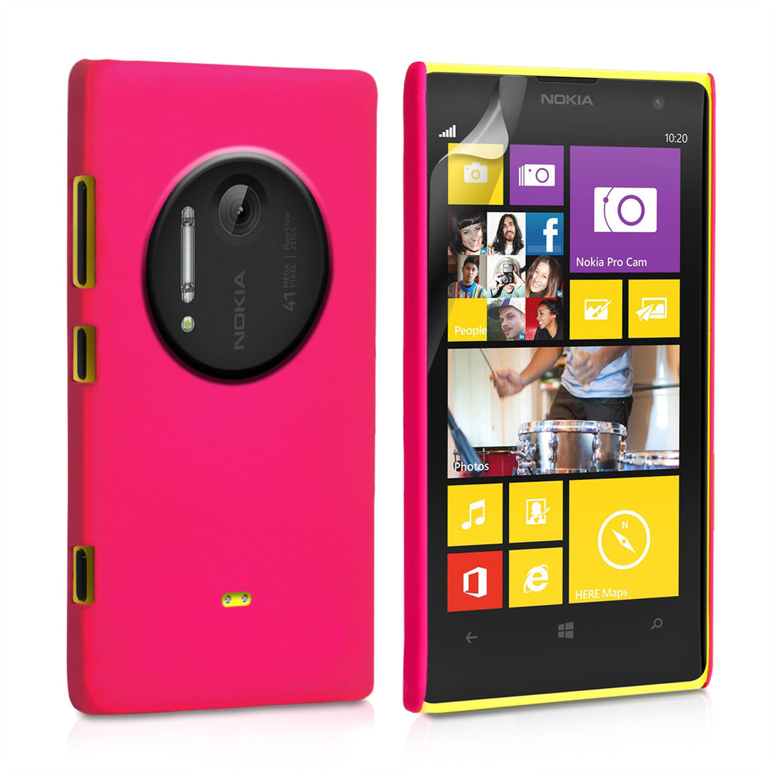 YouSave Accessories Nokia Lumia 1020 Hard Hybrid Case - Hot Pink