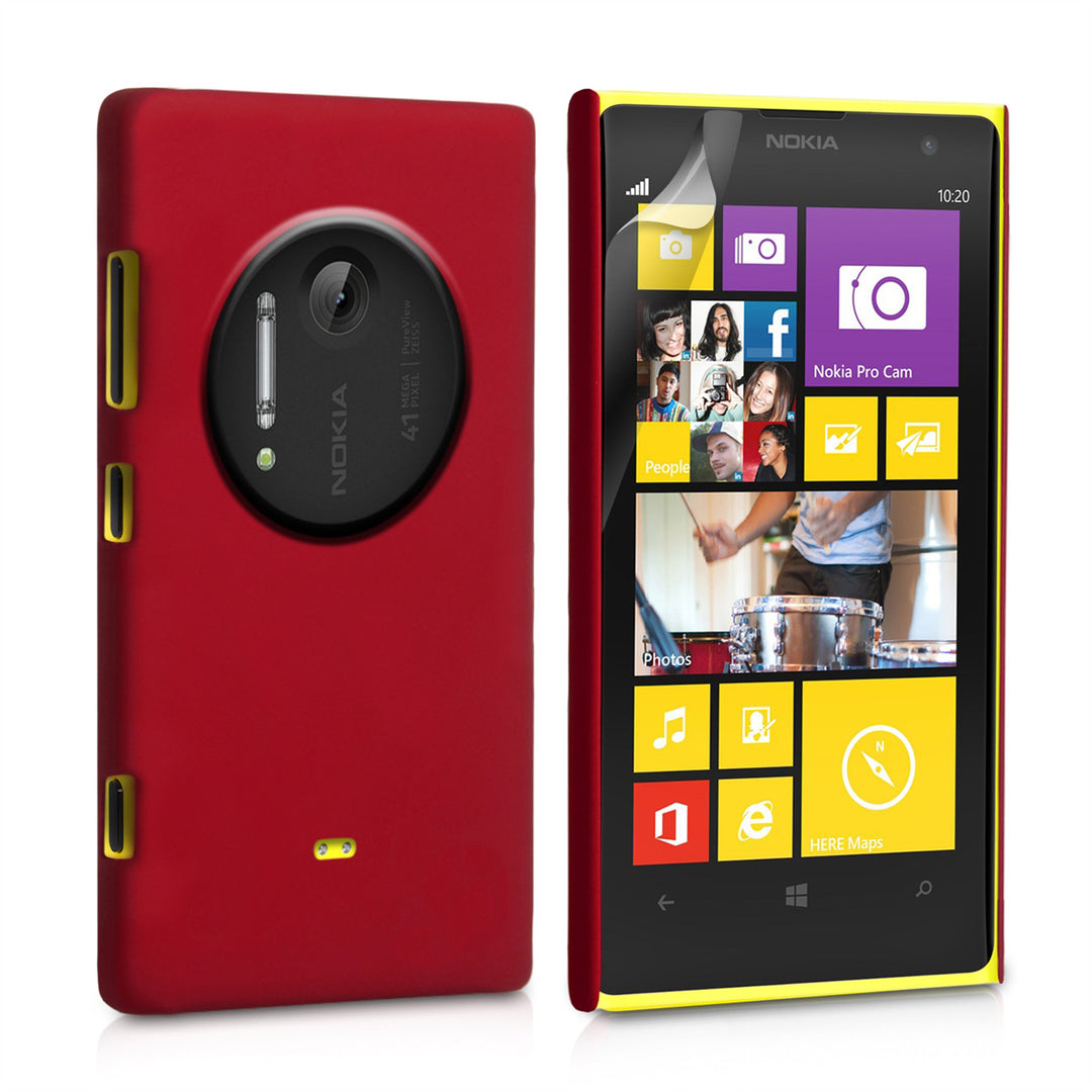 YouSave Accessories Nokia Lumia 1020 Hard Hybrid Case - Red