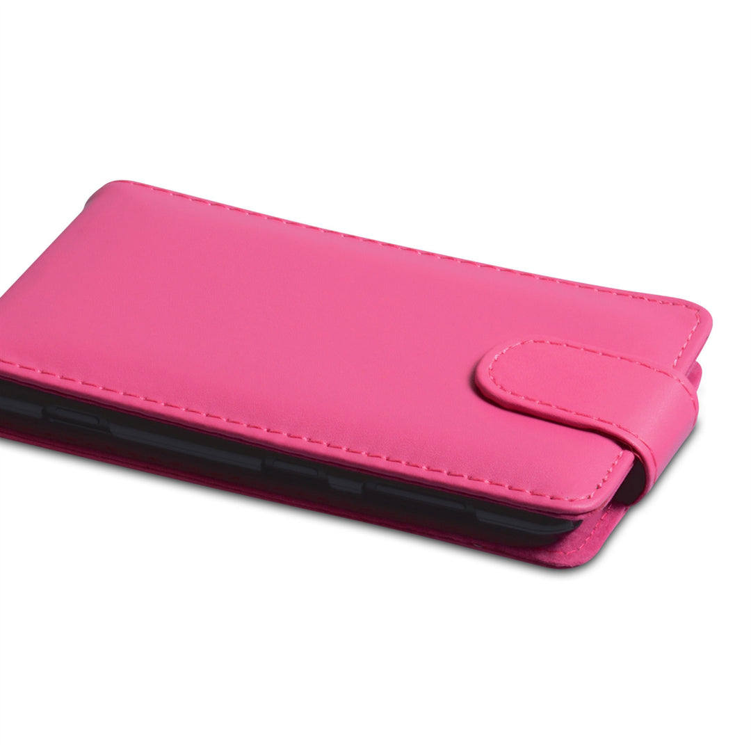 YouSave Nokia Lumia 625 Leather Effect Flip Case - Hot Pink