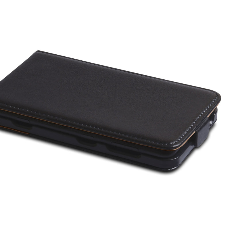 YouSave Accessories Nokia Lumia 625 Real Leather Flip Case - Black
