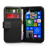 Yousave Accessories Nokia Lumia 625 Leather-Effect Wallet Case - Black